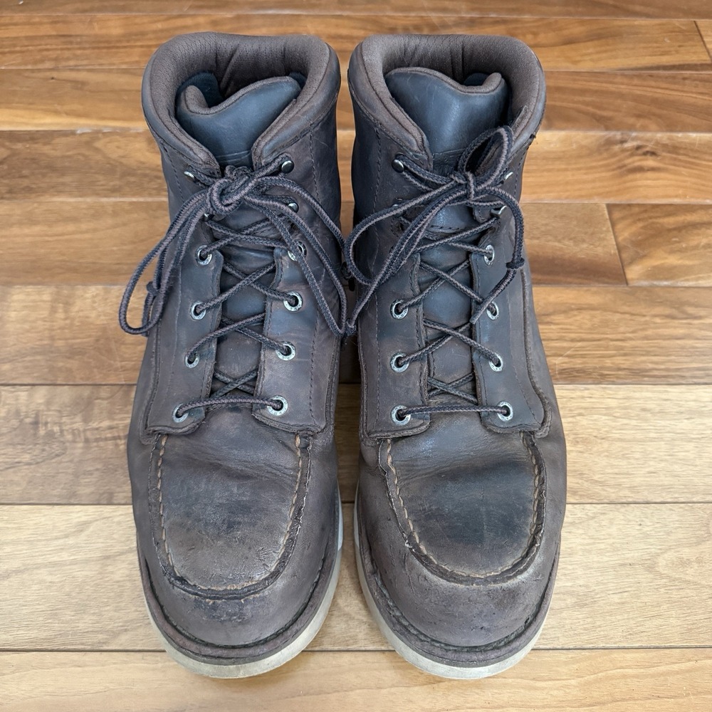 Red Wing Boots Men's Size 9 ASTM F2413-18 Brown Vibram Sole Waterproof - Picture 4 of 9